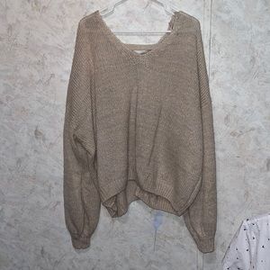 Comfy crochet style sweater